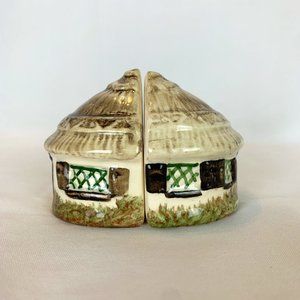 Vintage Meadow Crafts Devon England Cottage Salt & Pepper Shakers